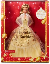 2023 HOLIDAY BARBIE, LIGHT BROWN HAIR, 35th Anniversary NEW in BOX Authentic