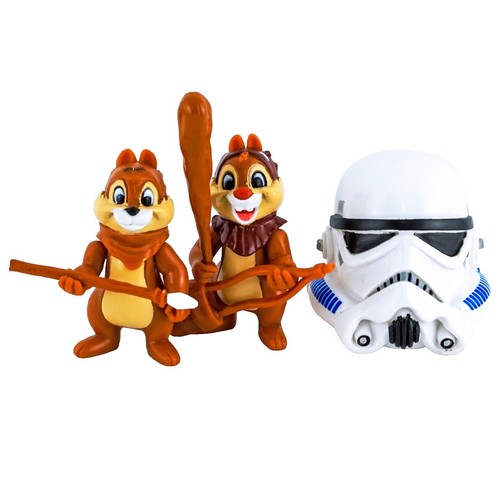Disney Star Wars Chip and Dale as Ewoks Star Tours Figures series