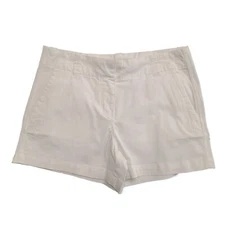 Vineyard Vines Women's White Cap Shorts Everyday Solid Pockets (S01)