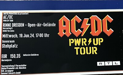 AC/DC Tickets Dresden –4 Tickets 19.06.24 PWR UP Tournee Rockband ACDC ...