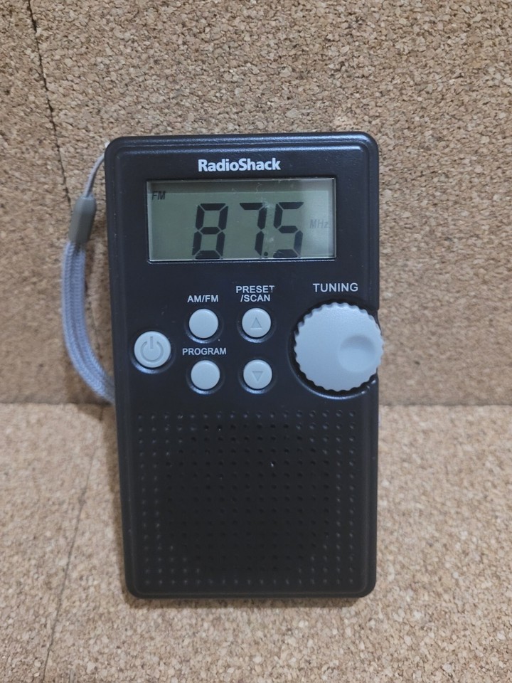 Vintage RadioShack AM/FM Digital Pocket Radio Model 12587 Tested eBay