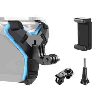 Motorrad Helm Halterung Mount für Gopro-Hero Kamera 9 8 7 6 5 4 Telefon Zubehör 