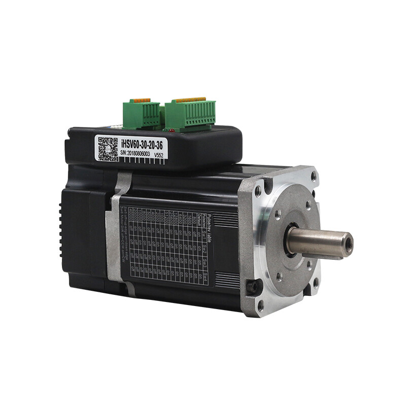 200w  3000rpm Nema24 Integrated Servo Motor with brake 36VDC iHSV60-30-20-36-SC