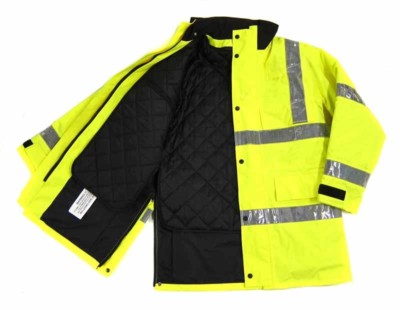 hi vis jacket with removable lining