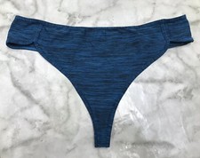 RARE 2016 VICTORIA'S SECRET LG BLUE THONG STRING PANTIES UNDERWARE