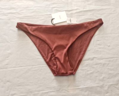 NWT Onia X L / 12 Dusty Rose Ashley Ribbed Bikini Tankini Bottoms