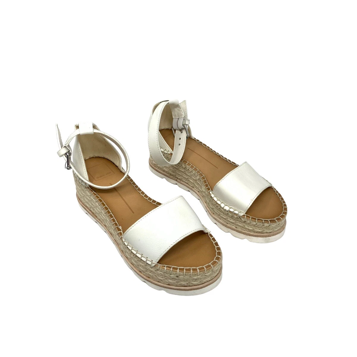 Dolce Vita Women Larita Leather Espadrilles Platform Sandals Shoes