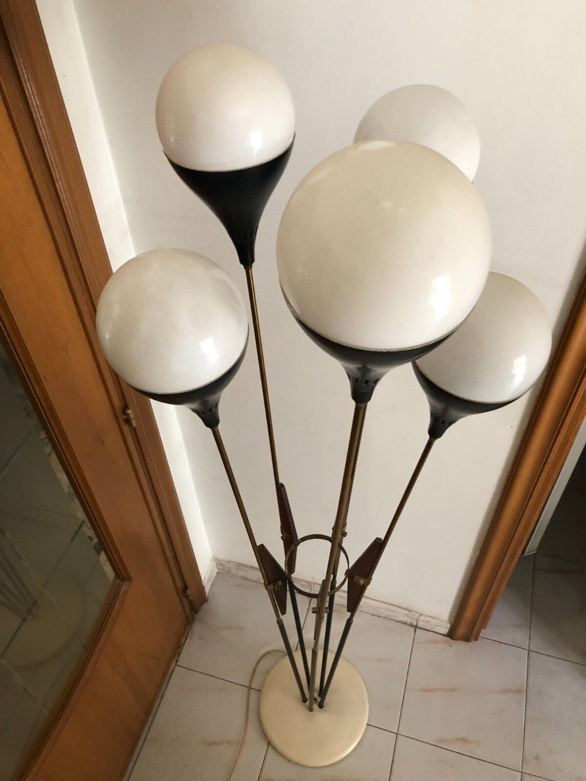 Lampada da terra Alberello Stilnovo anni '50 foto 6