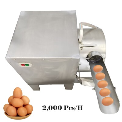 #ad Used Single Row Automatic Egg Shell Washer Cleaner Surface Washing Machine $564.00