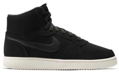 AV2478-001 Nike Ebernon Mid Damen Sneakers Winterschuhe isolierte Schuhe Schwarz