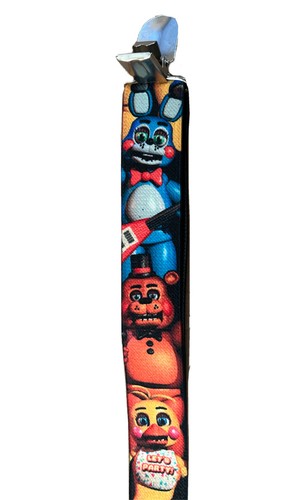 ✅ NUEVO Five Nights at Freddy's Clip-On SUSPENDEDORES Auténticos Hebilla Desgaste FNAF - Imagen 3 de 5