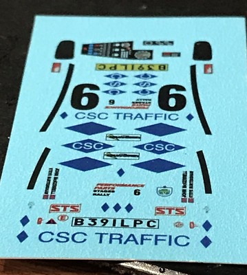 1/43 Aufkleber Nur Ixo MG U-Bahn 6R4 John Mckerrell / Millbrook Stages 1989 Code