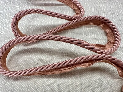 7 mm Flansch Paspel Kordel Metallic Gedreht Seil Dekor Borte Kissen - Roségold
