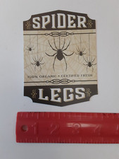 Halloween Adhesive Seals Stickers Labels Spider Legs Unused