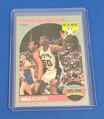 1990-91 NBA Hoops David Robinson #270 Spurs Rookie HOF Basketball