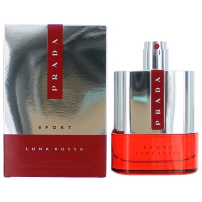 Prada Luna Rossa Sport by Prada, 3.4 oz EDT Spray for Men New Sealed