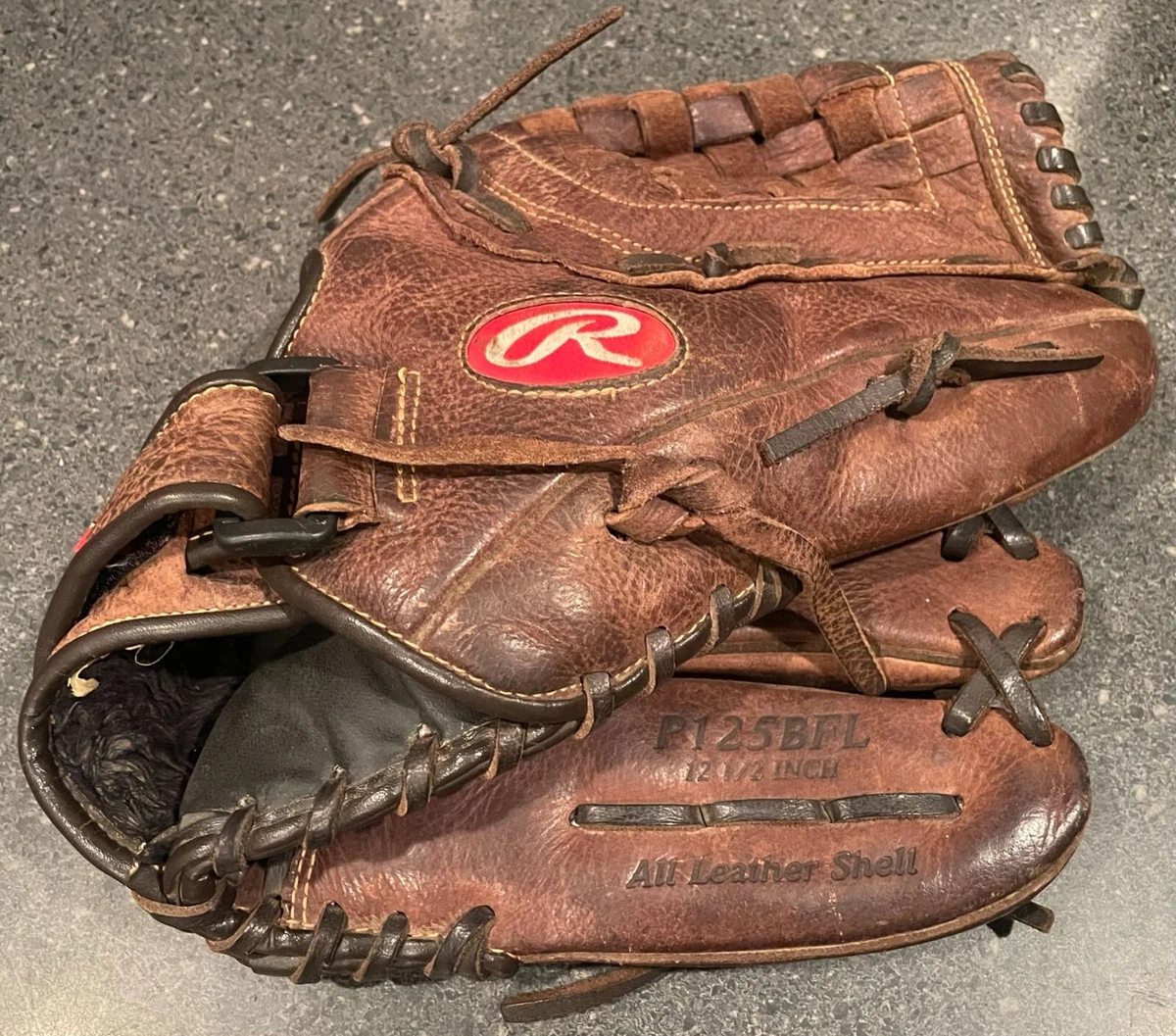 Rawlings Player Preferred P125BFL RHT brown Leather 12 1 2 in Glove Basket Web