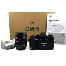 New OM SYSTEM OM-5 Ver. 1 BLACK Camera  ED12-45mm PRO Lens 20.4MP Micro 4/3