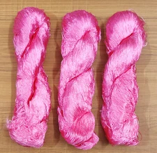 3 Thread Yarn Lace Skeins Knitting Work Reel Silk Fabric 345gm Woven Sari