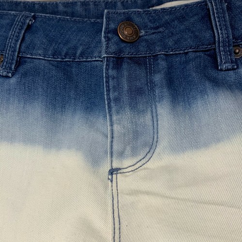 Forever 21 Shorts Denim Bleach Dipped Ombre Frayed Distressed Damen Junior 28 - Bild 3 von 9