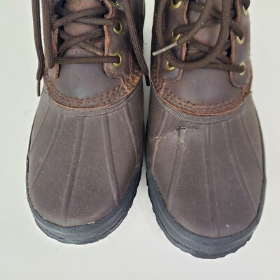 UGG Yucca Dark Brown Waterproof Lace-Up Duck Boot Size 8 s-l400.jpg main image 4