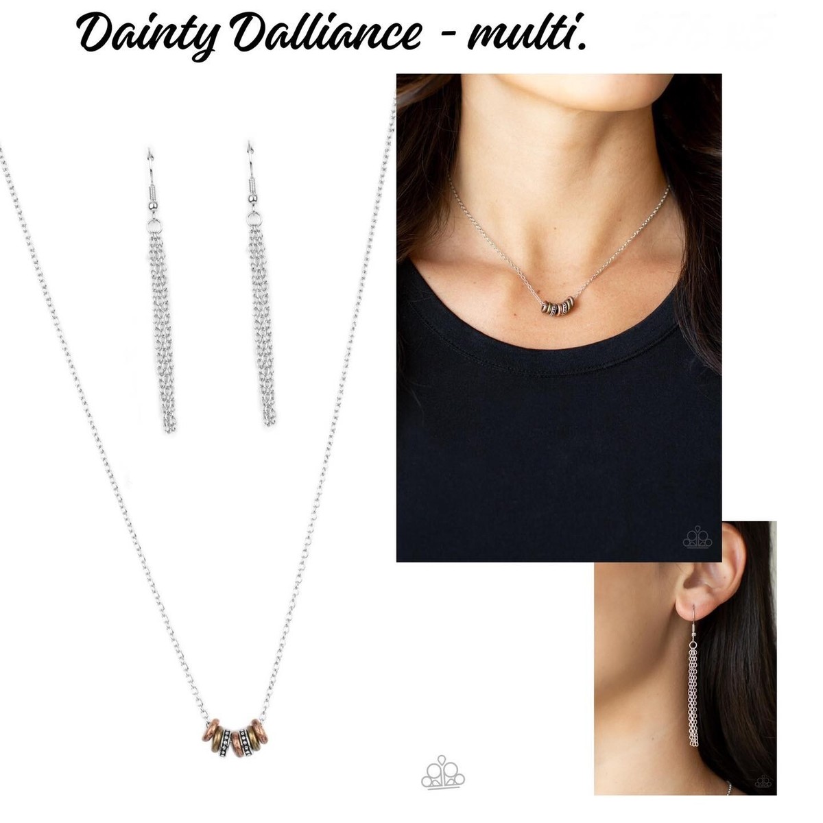 Paparazzi DAINTY DALLIANCE multi necklace