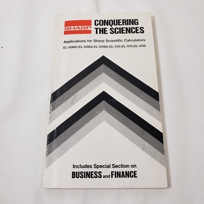 Application Booklet Manual for SHARP EL-506H-T, EL-508A, EL-150, EL-515, EL550