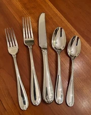 Lenox TUDOR BEAD AUGUSTA Glossy  Stainless Flatware  - Choice