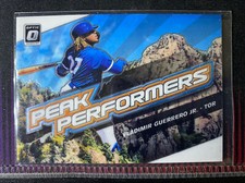 2019 Optic Vladimir Guerrero Jr ROOKIE Peak Performers SILVER HOLO PRIZM Blue
