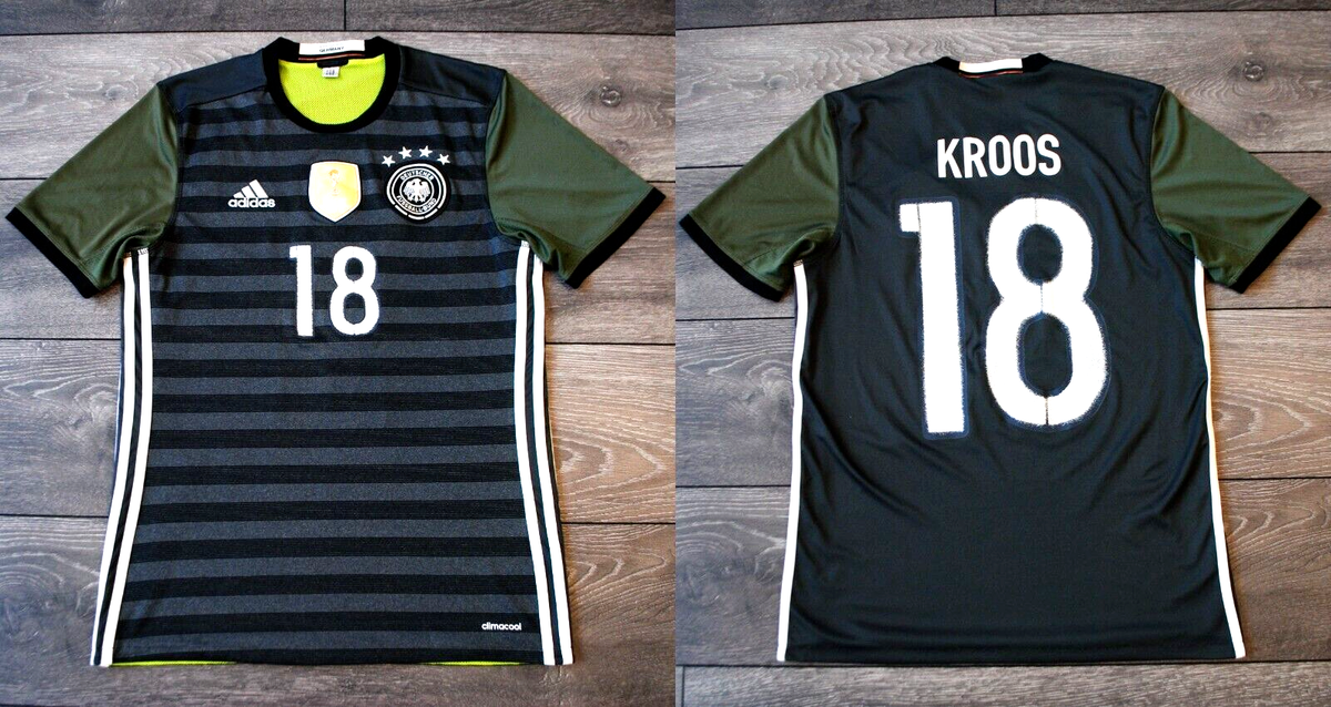 GERMANY 2016/17 EURO AWAY FOOTBALL SHIRT JERSEY MAGLIA ADIDAS TONI