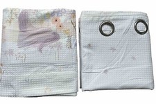 NEXT Unicorn Waffle Cotton Blackout Girls Eyelet Curtains- Fully Lined 117x183cm