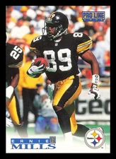Ernie Mills #129 1996 Pro Line Pittsburgh Steelers Football