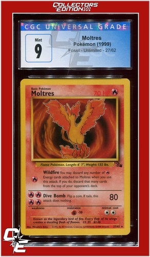 Moltres (Unlimited) graded CGC 9 for sale on eBay