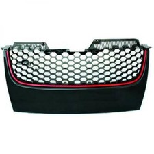 Designgrill Grill passend für VW Golf 5 03-09 Rote Leiste GTI