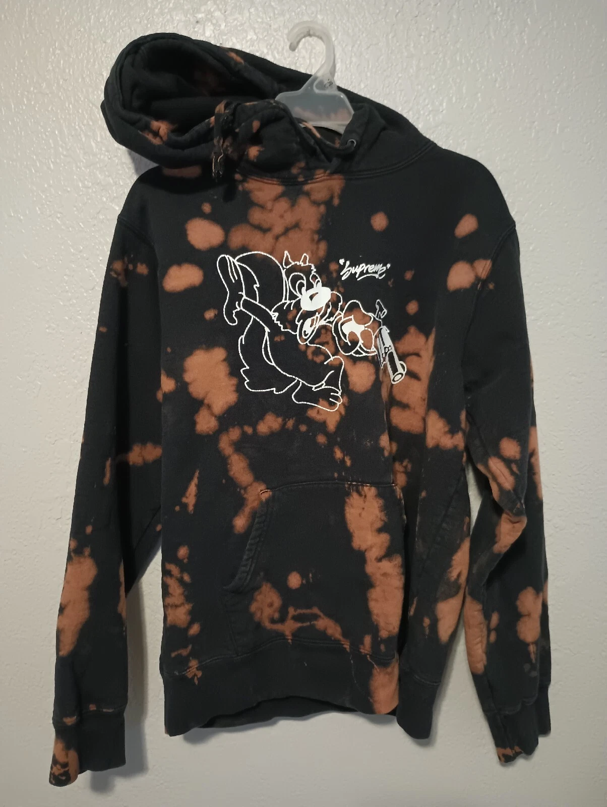 Supreme lee “squirrel” hoodie (black) M Bleached
