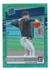 2020 Donruss Green Dragon #'d /84 Logan Allen Rated Rookie SP FREE SHIPPING!!