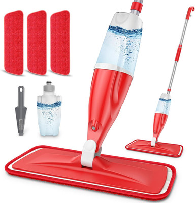 Spray Mops for Floor Cleaning:  Wet Mop with 3 Washable Microfiber Pads for Swif
