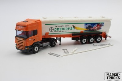 Herpa Scania R05 Silosattelzug ''Vos Logistics Desmopan Bayer'' 1:87 /AW3177