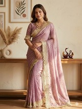 WEDDING DESIGNER BOLLYWOOD SAREE BLOUSE SARI ETHNIC PARTY WEAR INDIAN PAKISTANI