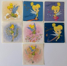 7 Disney Fairy Tinker Bell 2.5 x 2.5 Stickers - Rare from early 2000's