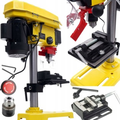 Profi Tischsäulenbohrmaschine mit Laser und integriertem Schraubstock 5 Geschwindigkeiten