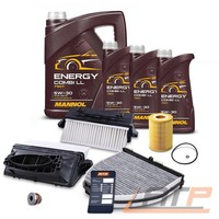 Inspektionspaket SET A + ÖL FÜR Mercedes C-KLASSE W204 E-KLASSE 300 + 350 CDI