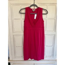 NWT Loft size SP small petite bright pink stretch knit dress 