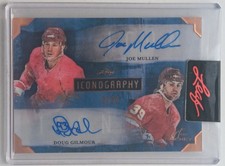 2022 Leaf Art of Hockey Iconography Doug Gilmour / Joe Mullen /20 Calgary Flames