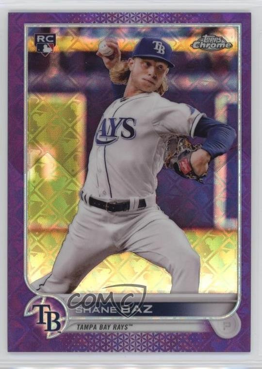 2022 Topps Chrome Logofractor Edition Purple Refractor /250 Shane Baz Rookie RC
