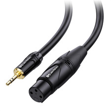 Unbalanced 3.5Mm to XLR Cable - 6Ft, Male to Female, 1/8 Inch to XLR Cable