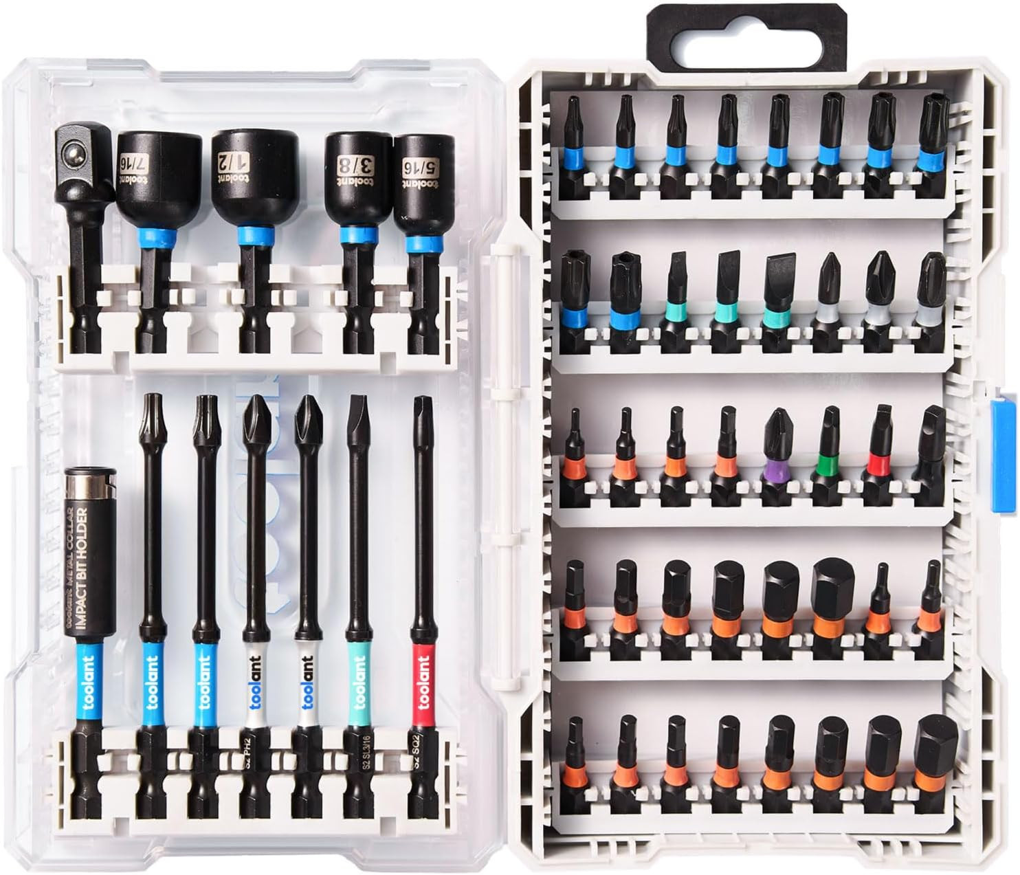52-Piece S2 Steel Impact Driver Bit Set by Toolant – Durable & Versatile