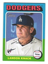 2025 Topps Hertiage #532 Landon Knack RC Los Angeles Dodgers Baseball Card