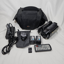 SONY HDR-SR12 Black Graphite Handycam HDD Digital Camcorder With Accessories