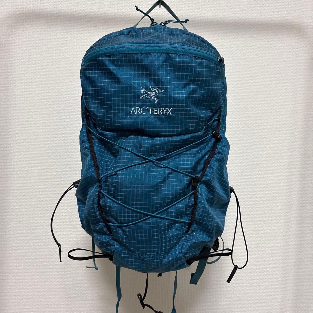 ARC'TERYX AERIOS 15 Backpack Lightweight Mesh Pocket Blue ARC'TERYX AERIOS 15 Backpack Lightweight Mesh Pocket Blue